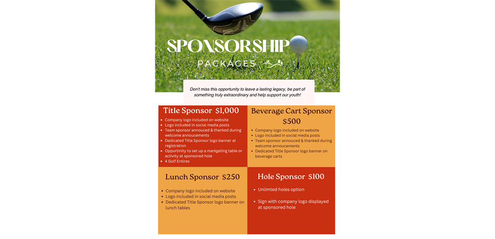 PLL Golf Tournament Sponsorship